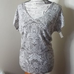 Alfred Dunner V-neck Dolman Top